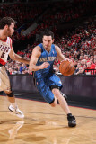Orlando Magic v Portland Trail Blazers: Rudy Fernandez and J.J. Redick Photographic Print by Sam Forencich