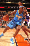 Denver Nuggets v Phoenix Suns: Al Harrington and Channing Frye Photographic Print by Barry Gossage