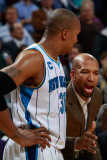 Dallas Mavericks v New Orleans Hornets: David West and Monty Williams Photographic Print by Chris Graythen