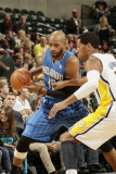 Orlando Magic v Indiana Pacers: Vince Carter and Danny Granger Photographic Print by Ron Hoskins