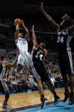 San Antonio Spurs v New Orleans Hornets: Willie Green, Gary Neal and Antonio McDyess Photographic Print by Layne Murdoch