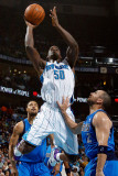 Dallas Mavericks v New Orleans Hornets: Emeka Okafor and Jason Kidd Photographic Print by Chris Graythen