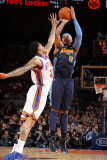 Denver Nuggets v New York Knicks: Carmelo Anthony and Wilson Chandler Photographic Print by Nathaniel S. Butler