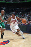 Boston Celtics v Atlanta Hawks: Joe Johnson and Ray Allen Photographic Print by Scott Cunningham