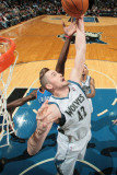 Oklahoma City Thunder v Minnesota Timberwolves: Kevin Love and Jeff Green Photographic Print by David Sherman