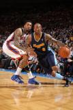 Denver Nuggets v New York Knicks: Gary Forbes and Wilson Chandler Photographic Print by Nathaniel S. Butler