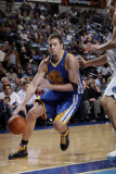 Golden State Warriors v Dallas Mavericks: David Lee and Dirk Nowitzki Photographic Print by Glenn James