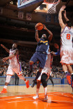 Denver Nuggets v New York Knicks: Ty Lawson and Ronny Turiaf Photographic Print by Nathaniel S. Butler