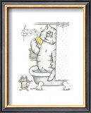 Bathroom Cats VII Prints by A. Langston