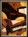 Abstract Piano Posters by Paul Brent
