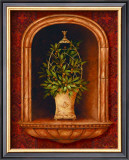 Olive Topiary Niches I Posters by Pamela Gladding