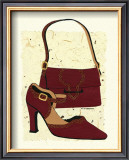Red Shoe and Purse Prints by Nancy Overton
