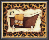 Leopard Bath Prints by Diane Knott