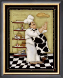 Tossing Chef Art by Dena Marie