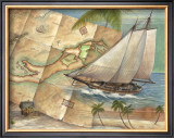 West Indies Schooner Poster by Ron Jenkins