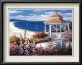 Gazebo on Beach Posters by T. C. Chiu
