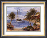 Umbrellas on the Beach Prints by Jackie Thompson