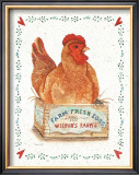 Wilbur's Farm Rooster Posters by S. West