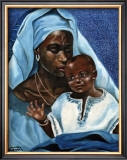 Black Madonna and Child Prints by Ballenger 