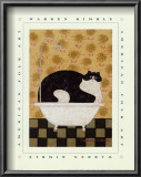 Cat in Hot Tin Tub Posters by Warren Kimble