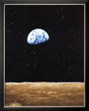 Earth Rise from Moon Posters