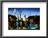 Swans Reflecting Elephants, c.1937 Print by Salvador Dalí
