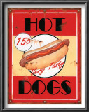 Hot Dogs Print by Lesley Hallas