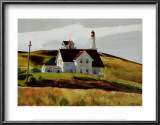 Hill and Houses Cape Elizabeth Maine Prints by Edward Hopper
