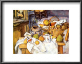 Still Life with Fruit Basket, 1880-1890 Prints by Paul Cézanne