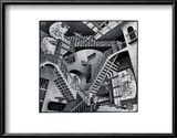 Relativity Posters by M. C. Escher