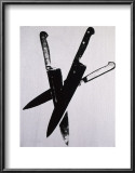 Knives, c.1981-82 (three black on cream) Posters by Andy Warhol