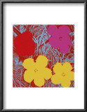 Flowers, c.1970 (Red, Pink, Yellow) Poster by Andy Warhol