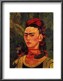 Self Portrait with a Monkey, c.1940 Prints by Frida Kahlo