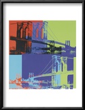 Puente de Brooklyn, ca. 1983 (naranja, azul y lima) Posters por Andy Warhol Puente de Brooklyn, ca. 1983 (naranja, azul y lima) Posters por Andy Warhol