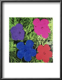 Flowers (Purple, Blue, Pink, Red) Posters by Andy Warhol