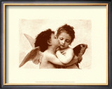 The First Kiss, c.1873 (detail) Prints by William Adolphe Bouguereau