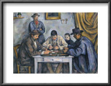 The Card Players, 1890-1892 Prints by Paul Cézanne