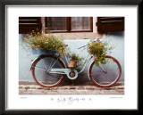 Blue Bike Prints by Dennis Barloga