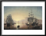 Boston Harbor, c.1855 Posters por Fitz Hugh Lane Boston Harbor, c.1855 Posters por Fitz Hugh Lane