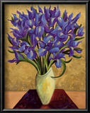 Blue Iris Bouquet Prints by Shelly Bartek