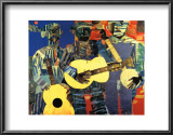 Three Folk Musicians, 1967 Prints by Romare Bearden