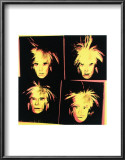 Self-Portrait, c.1986 (Four Yellow Andy's) Prints by Andy Warhol