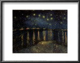 Starry Night over the Rhone, c.1888 Art by Vincent van Gogh