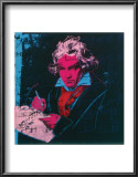 Beethoven, c.1987 (red face) Prints by Andy Warhol