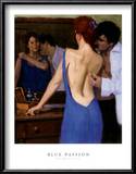 Blue Passion Posters por Edward Martinez