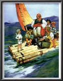 Way to Treasure Island Print by Harold Farnsworth