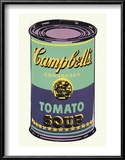 Campbell's Soup Can, 1965 (Green and Purple) Posters by Andy Warhol