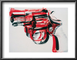 Gun, c.1981-82 (black and red on white) Pôsters por Andy Warhol