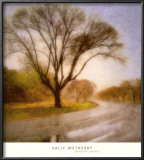 Autumn Road Art by Sally Wetherby