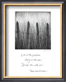 Beach Fence Prints by Deborah Schenck